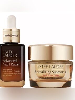 Estée Lauder 2-Pc. Serum & Moisturizer Skin Care Gift Set ~ New! BOTH FULL SIZE